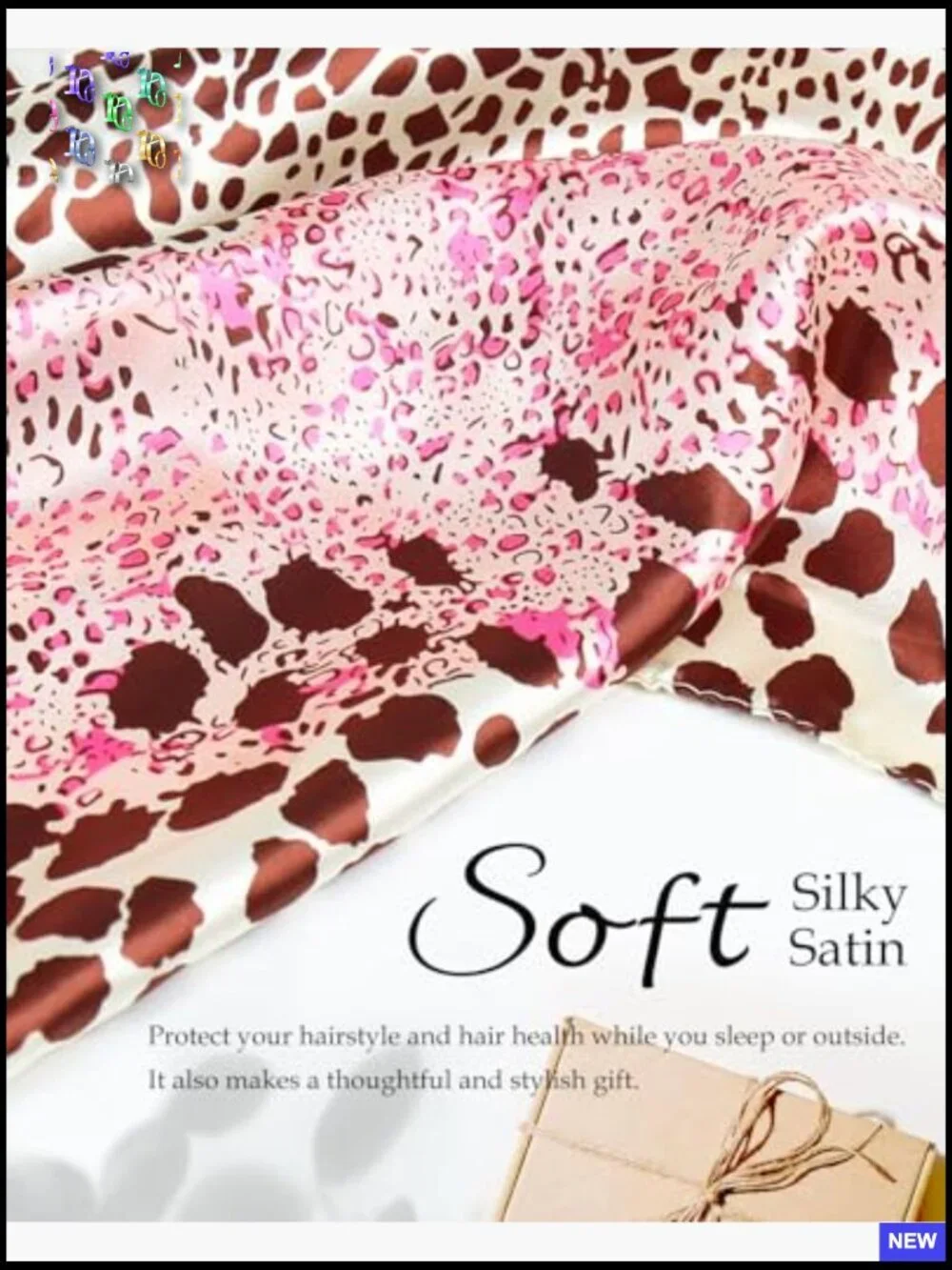 Satin Wrap Cap Hair Net Scarf Elastic Band Silk Press Protective Sleepwear